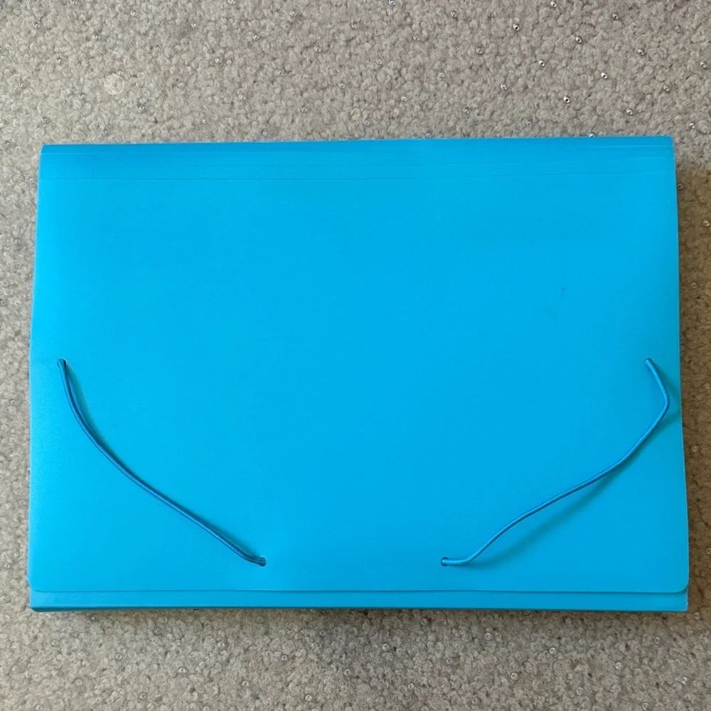 Expandable Pink and Blue Sleeves for Filing